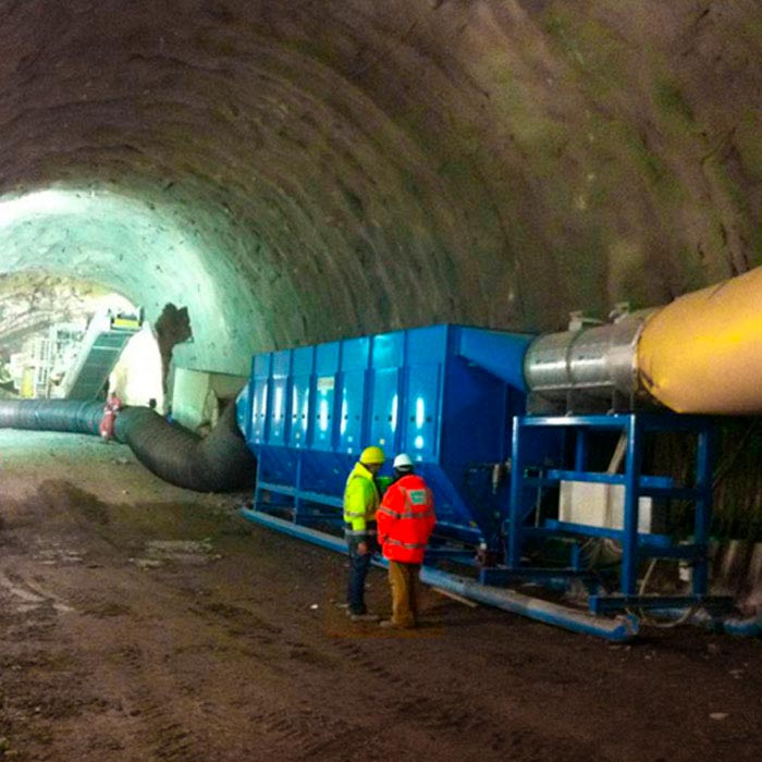 Depolveratore TMU | Scavo tunnel con fresa puntuale | Italia