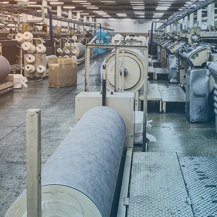 Air treatment systems for the textile industry